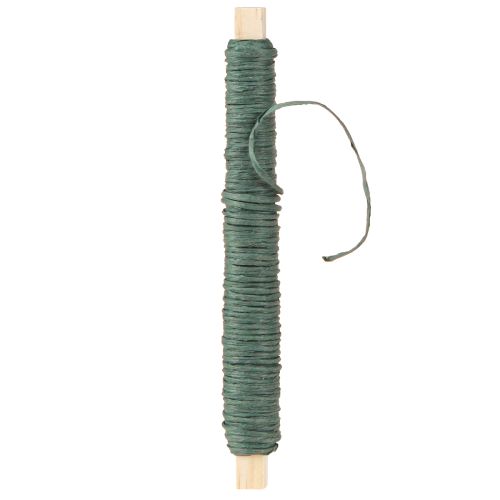 Artículo Alambre para envolver alambre artesanal verde alambre para envolver papel Ø0,8mm 22m