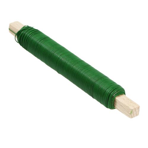 Alambre para envolver alambre artesanal verde 0,65 mm 100 g