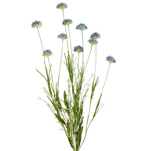 Flores de pradera azul L65cm 3pcs