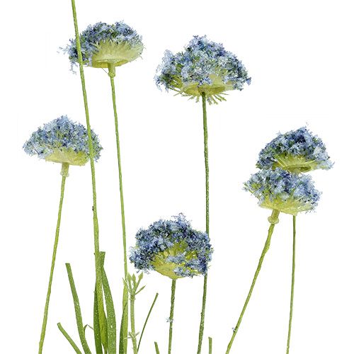 Artículo Flores de pradera azul L65cm 3pcs