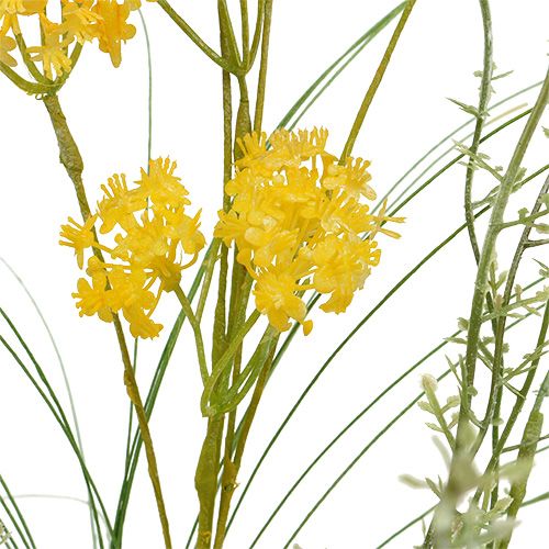 Artículo Flores de prado amarillo L60cm 3pcs