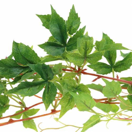 Floristik24 Enredadera de Virginia verde artificial, rojo 136cm 7 hilos