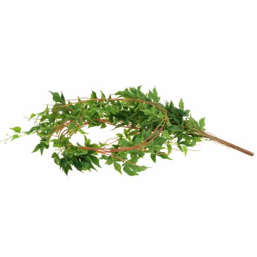 Floristik24 Enredadera de Virginia verde artificial, rojo 136cm 7 hilos