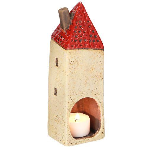 Floristik24 Farol de Adviento de cerámica para decoración de otoño (alto 18/18,5 cm, 2 unidades)