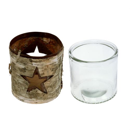 Floristik24 Wind light star con abedul Ø10,5cm H11cm 1pc