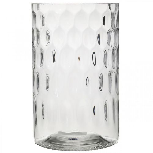 Artículo Florero, florero de cristal, vela de cristal, farol de cristal Ø11,5cm H18,5cm