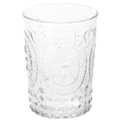 Farol de cristal tipo huracán, portavelas, portavelas para velas pequeñas, cristal Ø7,5cm H10cm | Floristik24.es