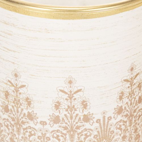Portavelas de cristal con estampado floral, Ø8cm H9cm, 2 unidades | Floristik24.es