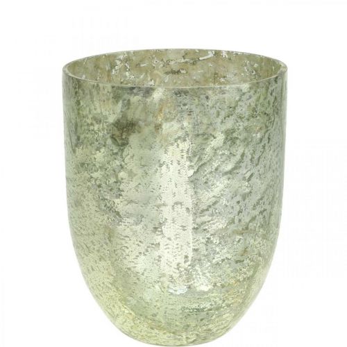 Floristik24 Linterna portavelas de vidrio portavelas de vidrio Ø12cm H15cm