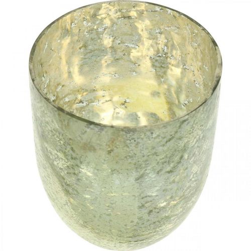 Floristik24 Linterna portavelas de vidrio portavelas de vidrio Ø12cm H15cm