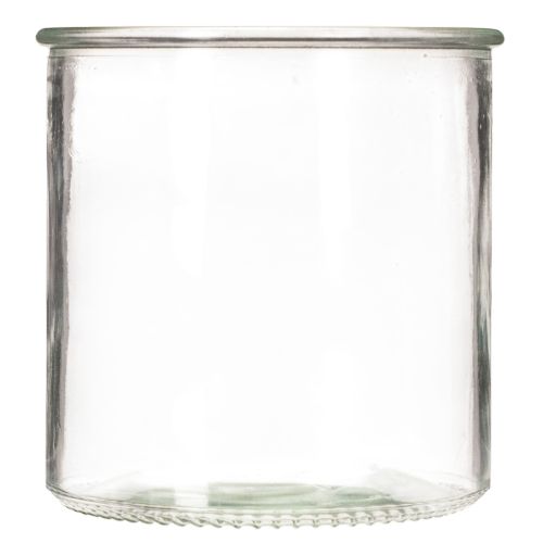 Portavelas de cristal redondo, cristal transparente, versátil, 12 cm, 2 unidades | Floristik24.es
