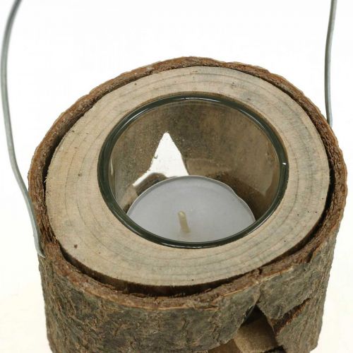Artículo Portavelas para colgar Portavelas madera 7,5cm 2uds