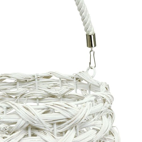 Floristik24 Linterna Cesta Ø18cm H43cm Blanco