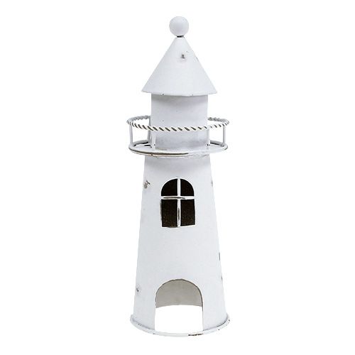 Floristik24 Faro Deco 15cm blanco