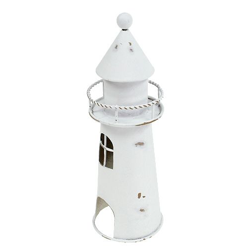 Floristik24 Faro Deco 15cm blanco