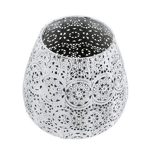 Floristik24 Farol blanco Ø19cm H18.5cm