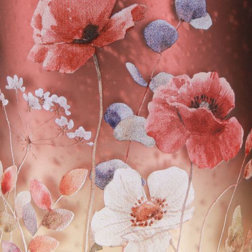 Artículo Farol decorativo de cristal con diseño floral para un toque elegante en el hogar, 12,5 cm, 2 piezas