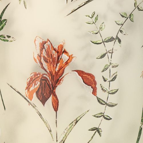 Artículo Portavelas de cristal, diseño floral para momentos acogedores en el hogar, 18cm