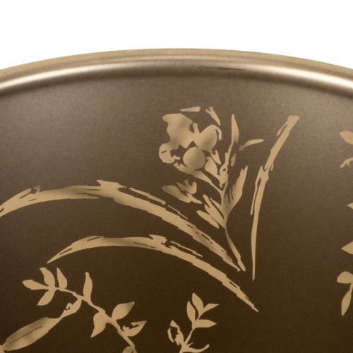 Artículo Portavelas de cristal, diseño floral para momentos acogedores en el hogar, 18cm