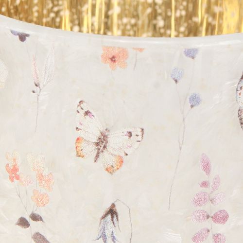 Artículo Portavelas de cristal con motivo de mariposa para momentos de convivencia acogedores, 12,5 cm, 2 piezas