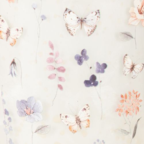 Artículo Farol decorativo de cristal con diseño de mariposa para un toque elegante en el hogar, 8 cm, 4 piezas