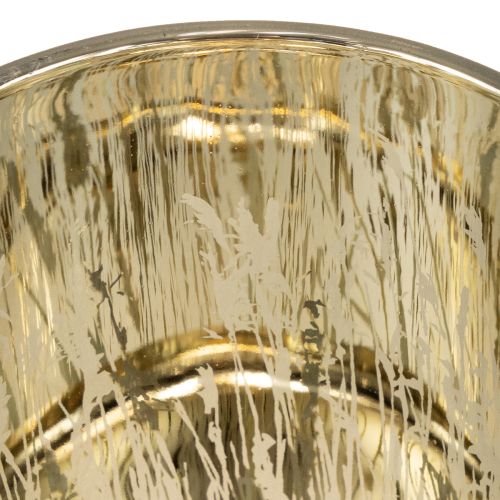 Artículo Elegante farola decorativa con motivo de hierba para dar un toque acogedor a la sala de estar, 12,5 cm, 2 piezas.