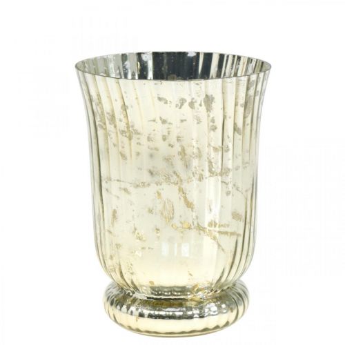 Linterna portavelas de vidrio portavelas de vidrio Ø14.5cm H20cm