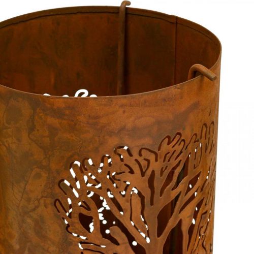 Floristik24 Candelabro aspecto óxido decoración venado 30/38,5/45cm juego de 3
