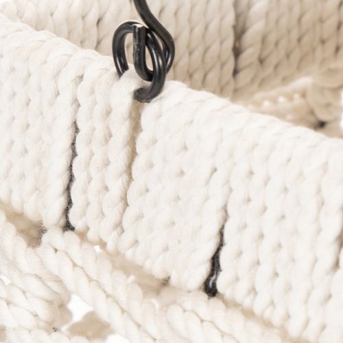 Farol colgante, decoración de verano, macramé, 35,5 cm de alto x 19 cm de ancho. | Floristik24.es