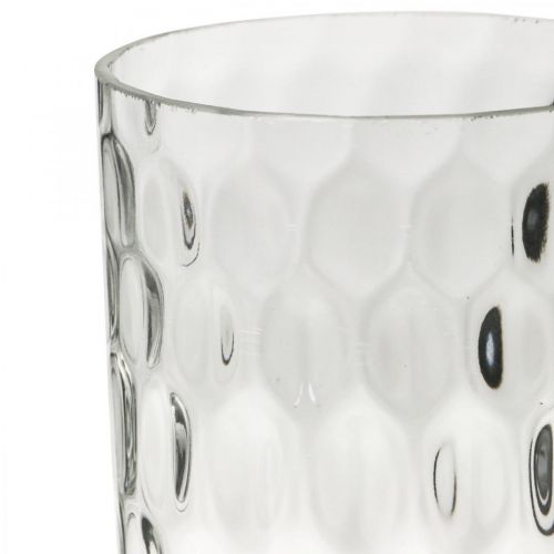 Artículo Florero, florero de cristal, vela de cristal, farol de cristal Ø11,5cm H18,5cm