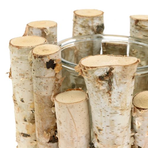 Floristik24 Farol abedul Ø17cm H12cm