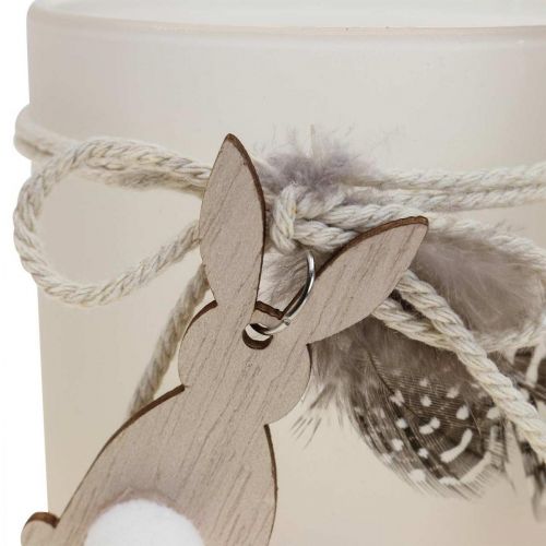 Linterna portavelas de cristal Pascua Ø8cm H9cm 2pcs