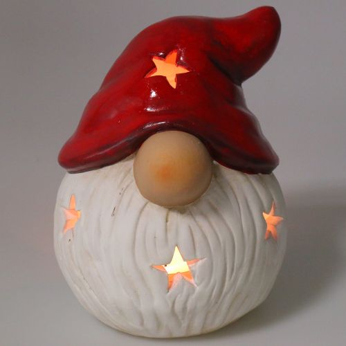 Floristik24 Linterna Papá Noel Ø15cm H19cm