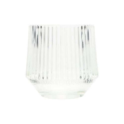 Floristik24 Portavelas farolillos de cristal transparente H7,5cm Ø8cm 6ud