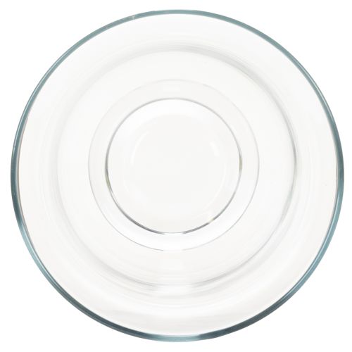Candelabro/jarrón de cristal para un diseño interior atmosférico con elegancia clásica, 25 cm | Floristik24.es