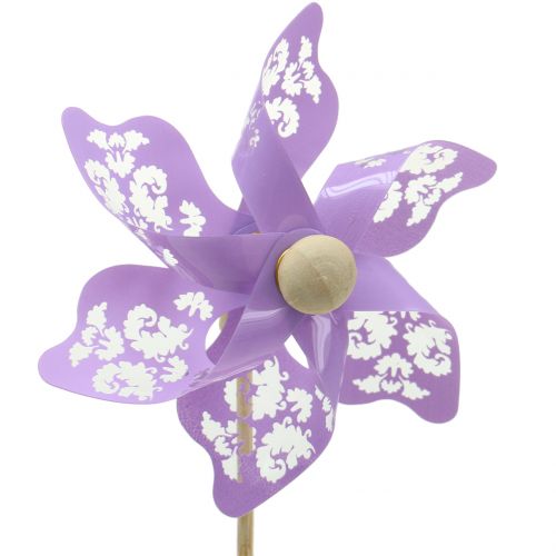 Floristik24 Molino de viento Mini Purple Ø9cm 12pcs