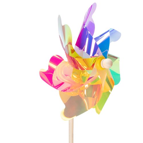 Artículo Balcón con molino de viento, colorido y llamativo, decoración de jardín de verano, 75 cm