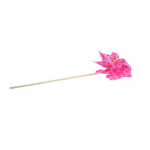Floristik24 Molino de viento Ø42cm rosa L110cm