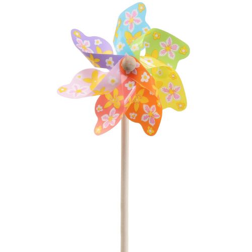 Floristik24 Molino de viento colorido Ø16cm campana de viento molino de viento decoración de jardín
