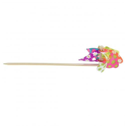 Artículo Molinete Molino De Viento Colorido Flores Puntos Balcón Ø15cm 2uds