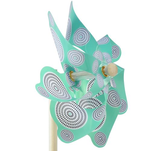 Artículo Molinete rosa turquesa colorido decoración de verano Ø15cm H48cm 3ud
