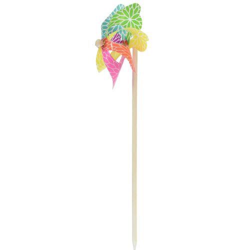 Artículo Molinete rosa turquesa colorido decoración de verano Ø15cm H48cm 3ud