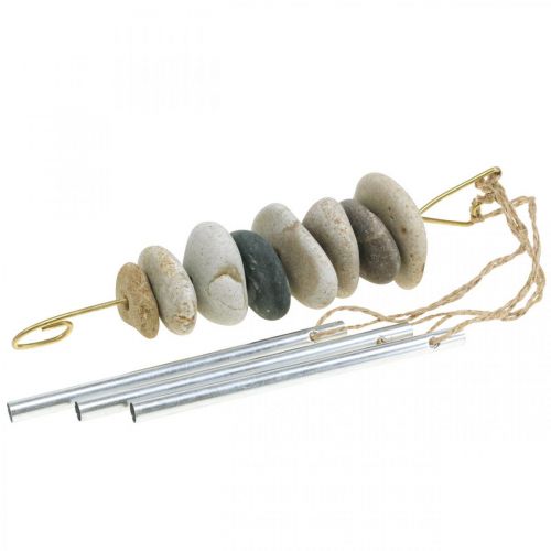 Artículo Carillón de viento Colgador Carillón marítimo con piedras Al. 50 cm