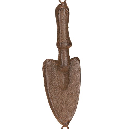 Artículo Carillón de viento de metal para jardín, herramienta decorativa, color marrón, diámetro 13 cm, alto 76 cm