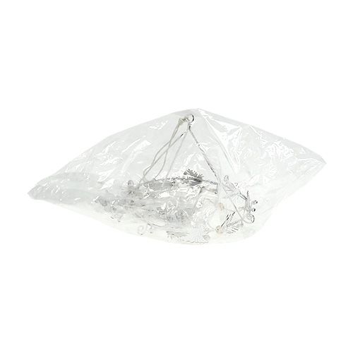 Floristik24 Campanilla de viento navideña de metal blanco Ø17cm