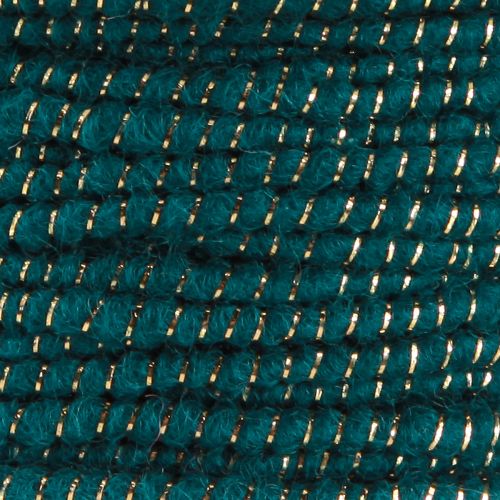 Artículo Hilo de lana con alambre cordón de fieltro cordón de lana turquesa oro Ø5mm 33m