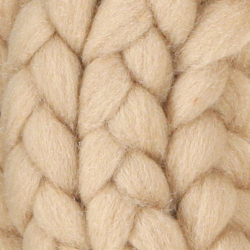 Artículo Corona decorativa de fieltro de lana para colgar marrón claro Ø25cm W4cm