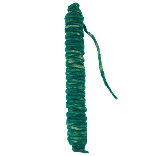 Artículo Cordón de lana verde vintage hilo absorbente lana natural yute 30m