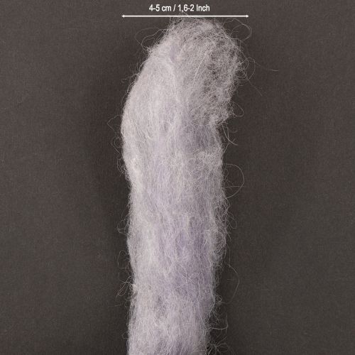 Artículo Cinta de lana violeta claro, 10 m, lana decorativa para floristería y manualidades.