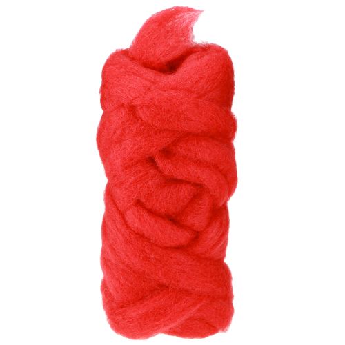 Floristik24 Remache lana 10m rojo